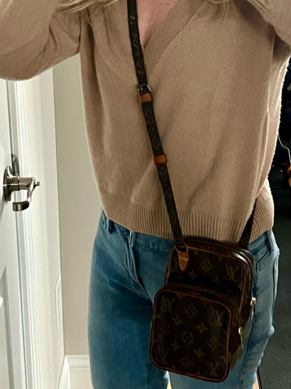 Vintage LV Monogram Amazone Crossbody Bag Authentic 1985 Project Piece
